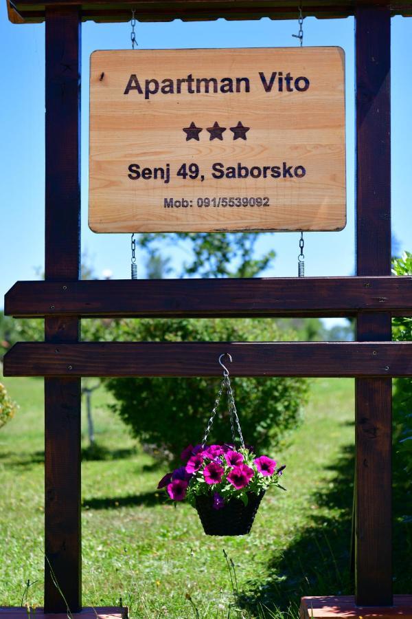 Apartman Vito Saborsko Zewnętrze zdjęcie